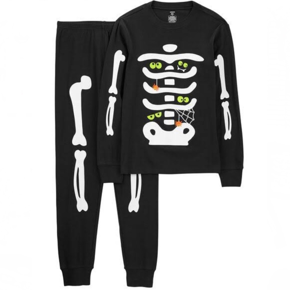 Carter’s Glow in the Dark Halloween Skeleton Pajamas
